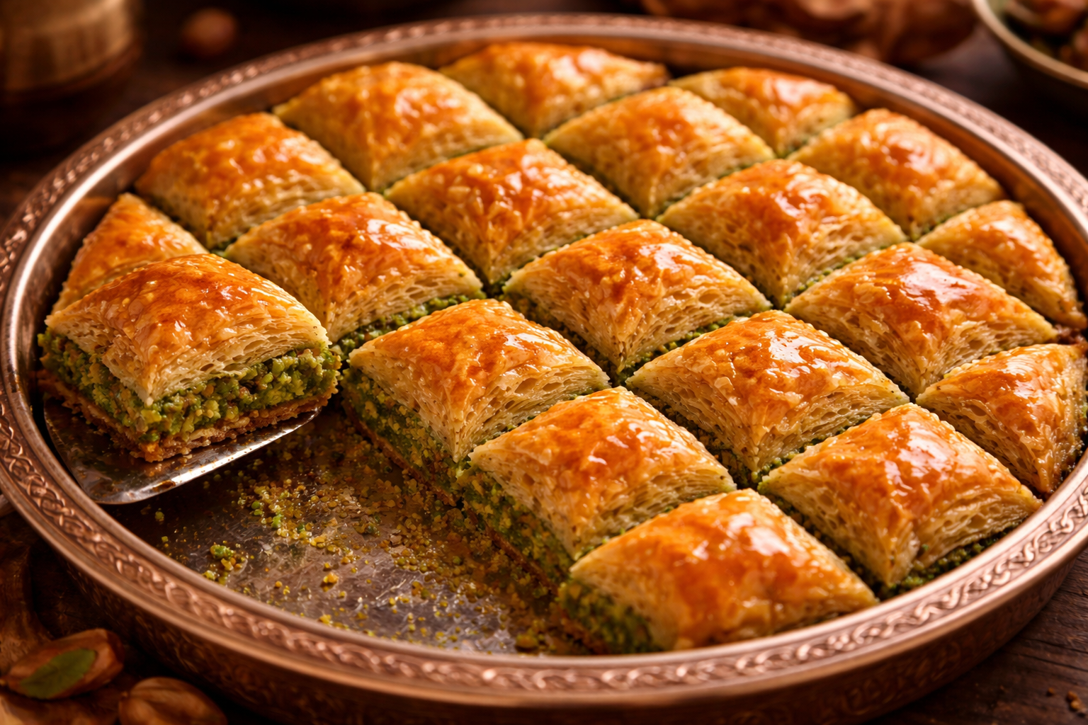 Klasik baklava yapımı görseli