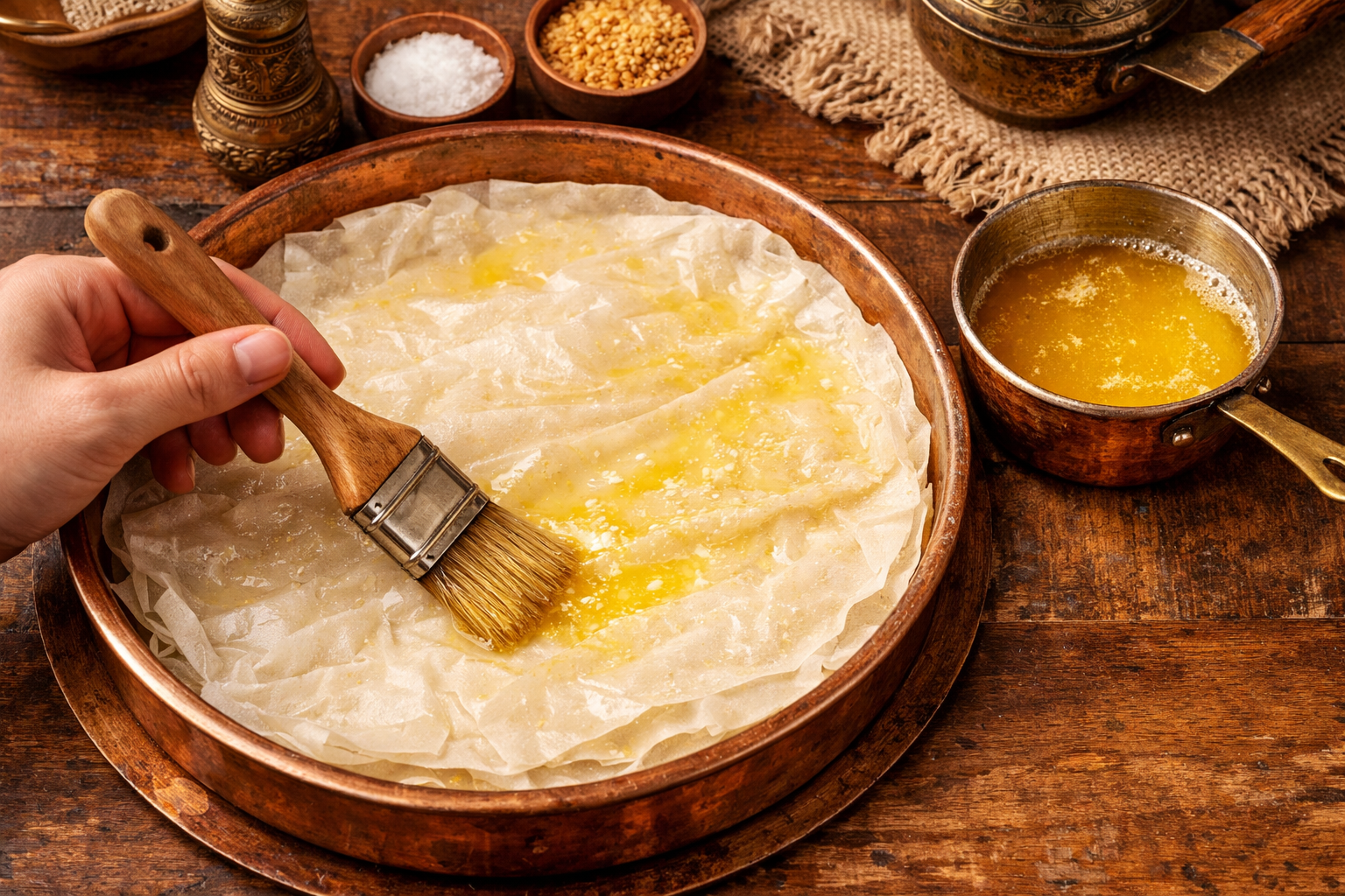 Tereyağı ve sadeyağ hazırlığı görseli